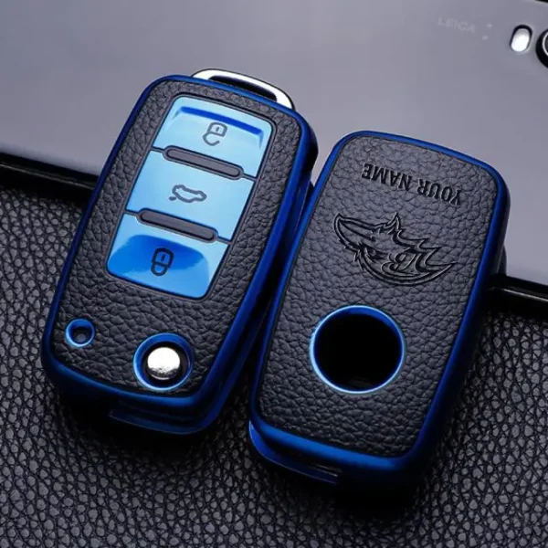 Baltimore Ravens Leather Car Key Case Car Key Full Cover Protection SPTLCKC003