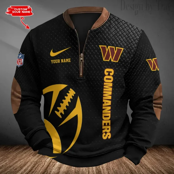 Washington Commanders Men's Vintage Zipper Stand Collar Sweatshirt S9MPZNS237