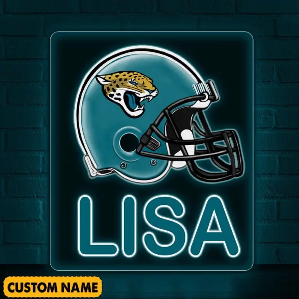 Jacksonville Jaguars NFL Team Acrylic Wall Led Sign Color Change Custom Any Name Gift For Fan SPTCAWLS033 - Image 2