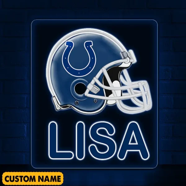 Indianapolis Colts NFL Team Acrylic Wall Led Sign Color Change Custom Any Name Gift For Fan SPTCAWLS035 - Image 2