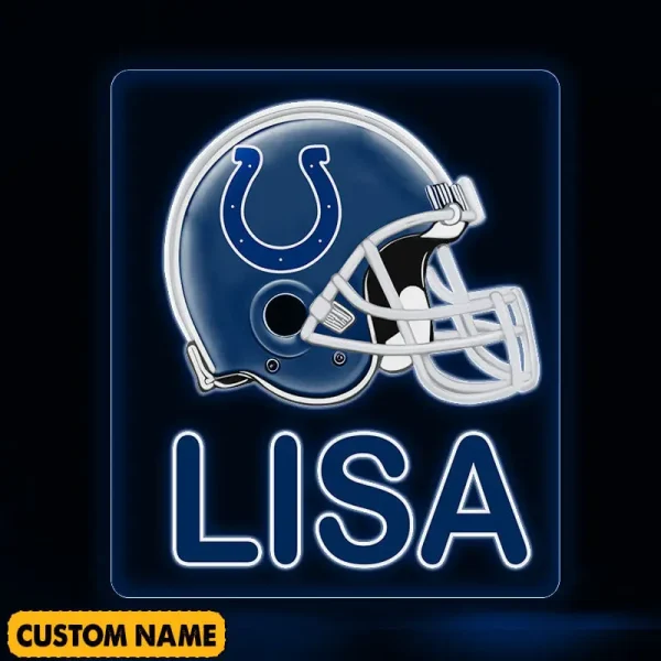 Indianapolis Colts NFL Team Acrylic Wall Led Sign Color Change Custom Any Name Gift For Fan SPTCAWLS035 - Image 3