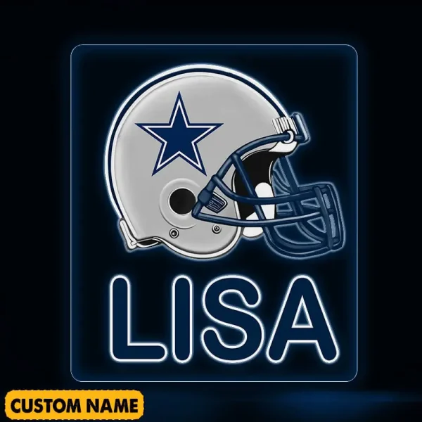 Dallas Cowboys NFL Team Acrylic Wall Led Sign Color Change Custom Any Name Gift For Fan SPTCAWLS043 - Image 2