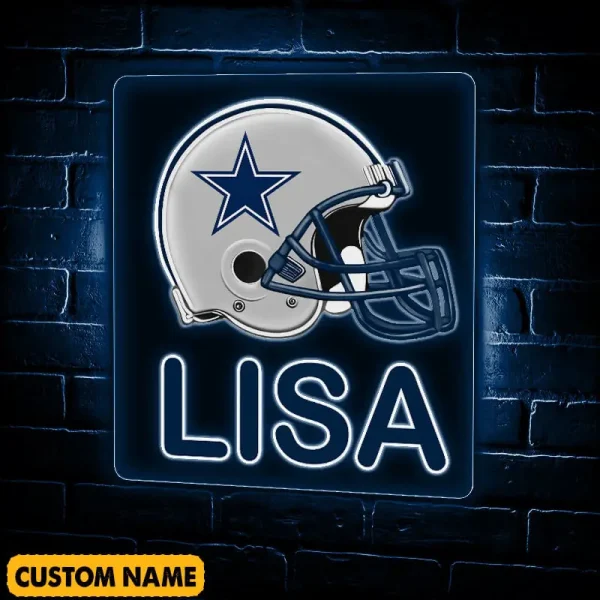 Dallas Cowboys NFL Team Acrylic Wall Led Sign Color Change Custom Any Name Gift For Fan SPTCAWLS043 - Image 3