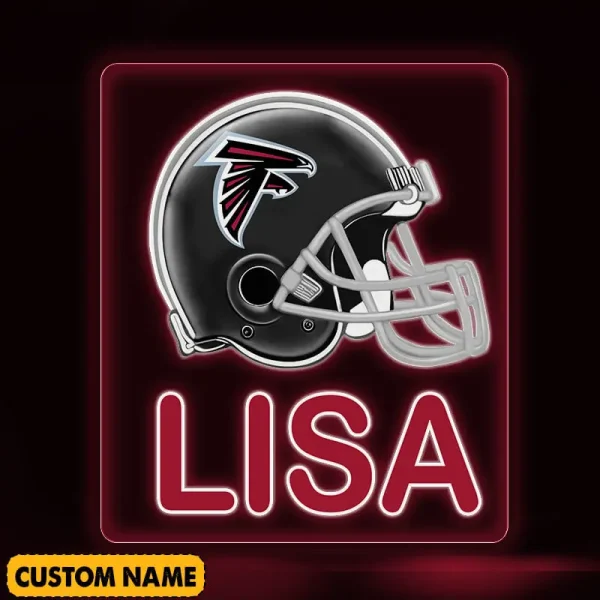 Atlanta Falcons NFL Team Acrylic Wall Led Sign Color Change Custom Any Name Gift For Fan SPTCAWLS044 - Image 2