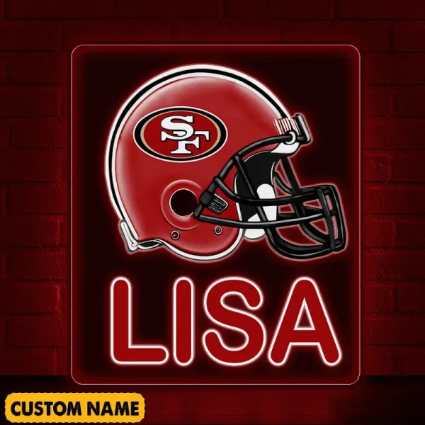 San Francisco 49ers NFL Team Acrylic Wall Led Sign Color Change Custom Any Name Gift For Fan SPTCAWLS045