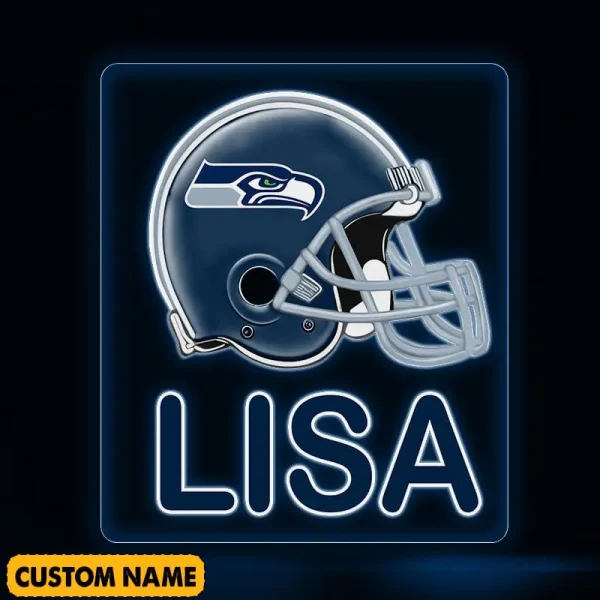 Seattle Seahawks NFL Team Acrylic Wall Led Sign Color Change Custom Any Name Gift For Fan SPTCAWLS046 - Image 2