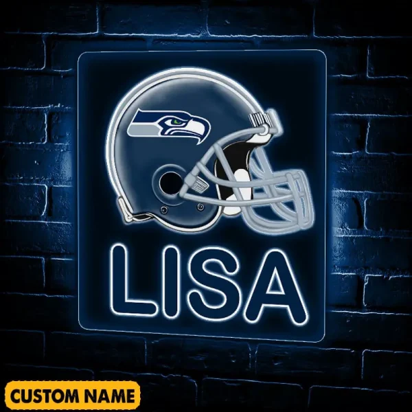 Seattle Seahawks NFL Team Acrylic Wall Led Sign Color Change Custom Any Name Gift For Fan SPTCAWLS046 - Image 3