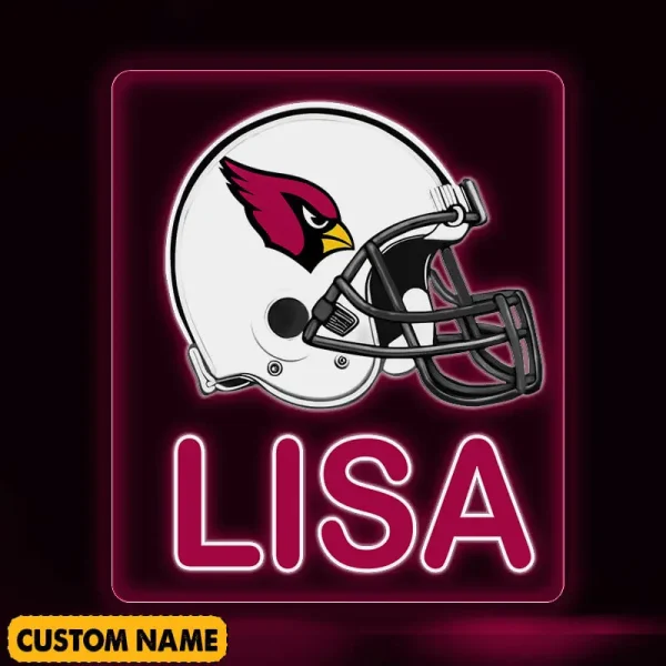 Arizona Cardinals NFL Team Acrylic Wall Led Sign Color Change Custom Any Name Gift For Fan SPTCAWLS049 - Image 2