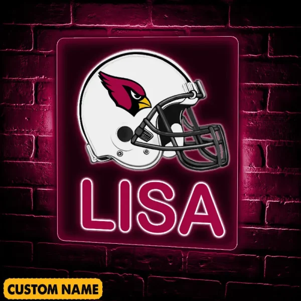 Arizona Cardinals NFL Team Acrylic Wall Led Sign Color Change Custom Any Name Gift For Fan SPTCAWLS049 - Image 3