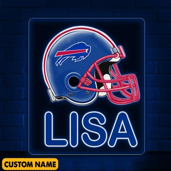 Buffalo Bills NFL Team Acrylic Wall Led Sign Color Change Custom Any Name Gift For Fan SPTCAWLS053