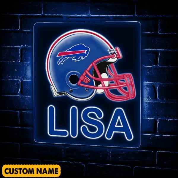 Buffalo Bills NFL Team Acrylic Wall Led Sign Color Change Custom Any Name Gift For Fan SPTCAWLS053 - Image 3