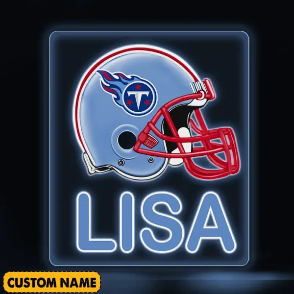 Tennessee Titans NFL Team Acrylic Wall Led Sign Color Change Custom Any Name Gift For Fan SPTCAWLS054 - Image 2