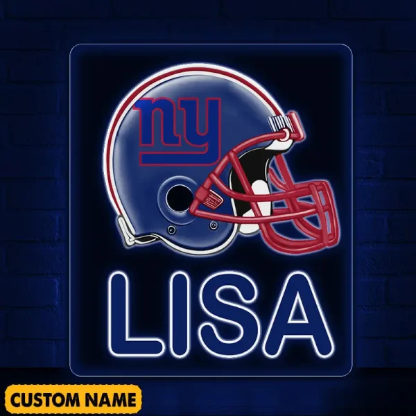 New York Giants NFL Team Acrylic Wall Led Sign Color Change Custom Any Name Gift For Fan SPTCAWLS057