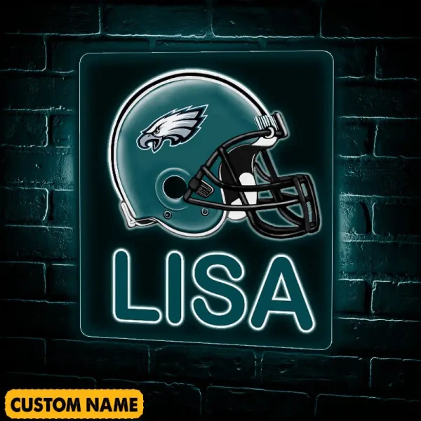 Philadelphia Eagles NFL Team Acrylic Wall Led Sign Color Change Custom Any Name Gift For Fan SPTCAWLS059 - Image 3