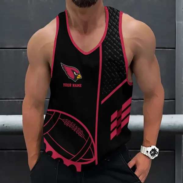 Arizona Cardinals 3D Printed Sleeveless Sport Tank Top Shirt New Style AZTTS235
