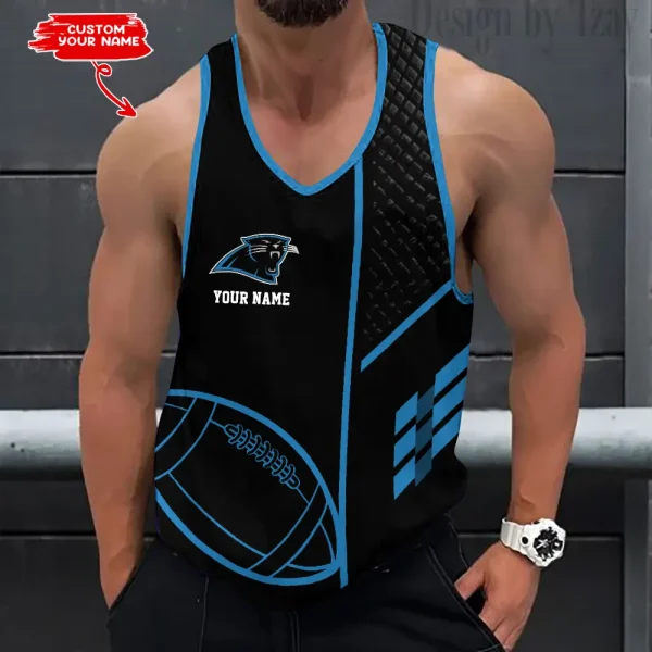 Carolina Panthers 3D Printed Sleeveless Sport Tank Top Shirt New Style AZTTS239