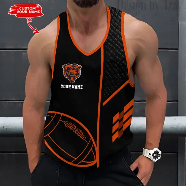 Chicago Bears 3D Printed Sleeveless Sport Tank Top Shirt New Style AZTTS240