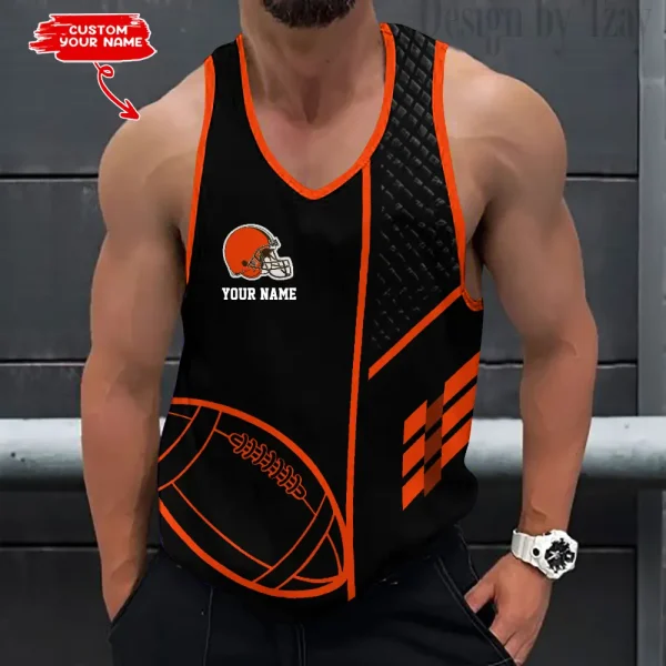 Cleveland Browns 3D Printed Sleeveless Sport Tank Top Shirt New Style AZTTS242