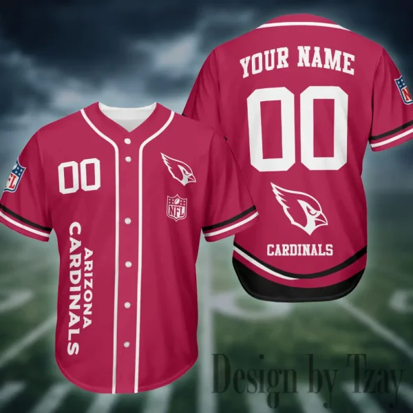 Arizona Cardinals Casual Button Baseball Shirt Trending 2025 AZCBJS703