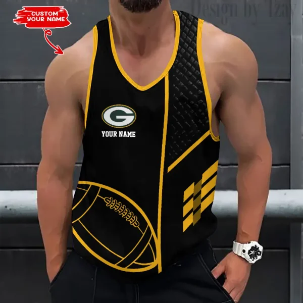Green Bay Packers 3D Printed Sleeveless Sport Tank Top Shirt New Style AZTTS246