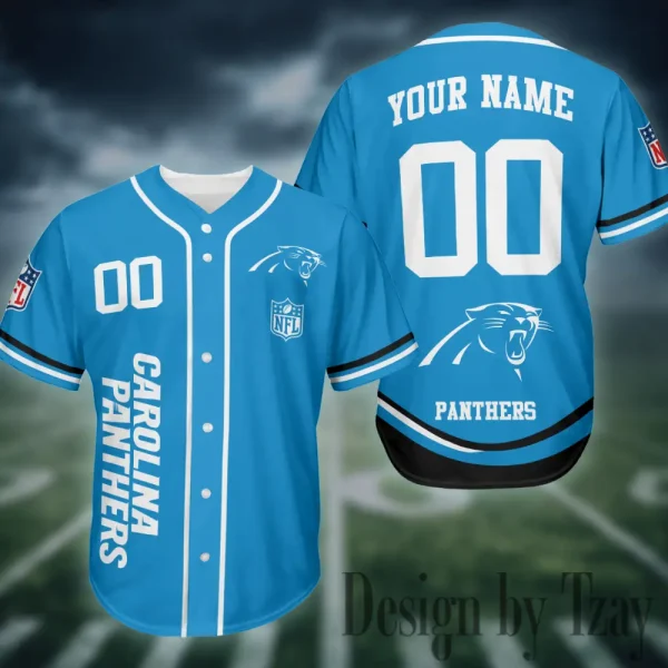 Carolina Panthers Casual Button Baseball Shirt Trending 2025 AZCBJS707