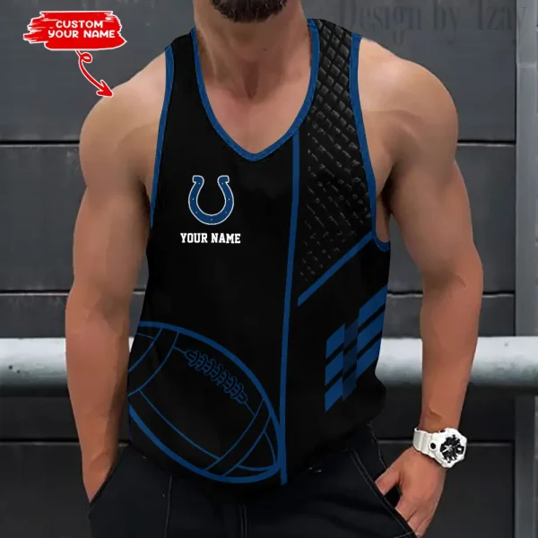 Indianapolis Colts 3D Printed Sleeveless Sport Tank Top Shirt New Style AZTTS248
