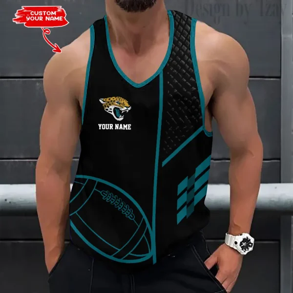 Jacksonville Jaguars 3D Printed Sleeveless Sport Tank Top Shirt New Style AZTTS249