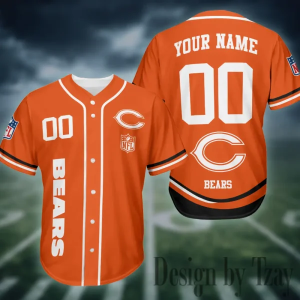 Chicago Bears Casual Button Baseball Shirt Trending 2025 AZCBJS708