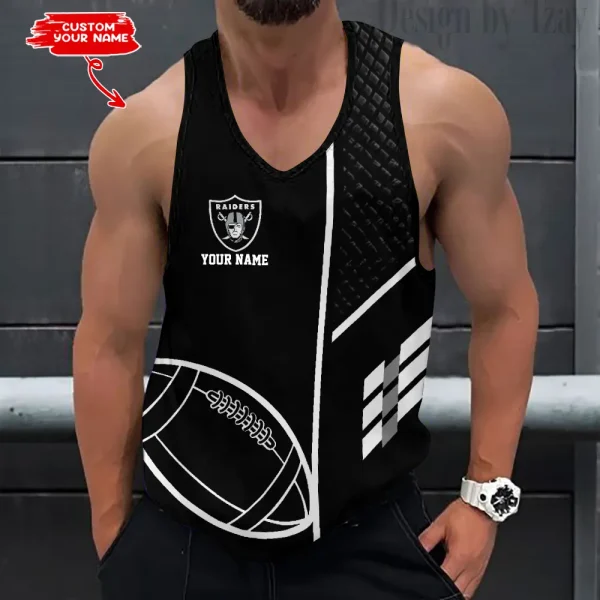 Las Vegas Raiders 3D Printed Sleeveless Sport Tank Top Shirt New Style AZTTS251