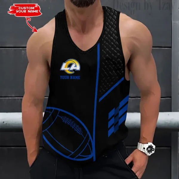 Los Angeles Rams 3D Printed Sleeveless Sport Tank Top Shirt New Style AZTTS253