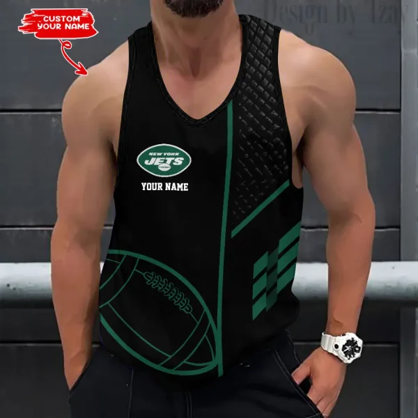 New York Jets 3D Printed Sleeveless Sport Tank Top Shirt New Style AZTTS259