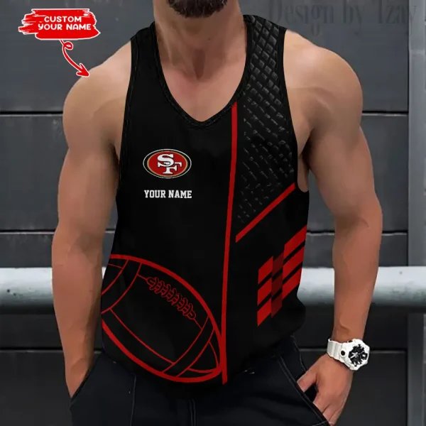 San Francisco 49ers 3D Printed Sleeveless Sport Tank Top Shirt New Style AZTTS262
