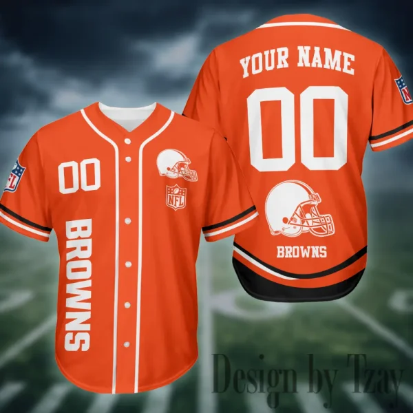 Cleveland Browns Casual Button Baseball Shirt Trending 2025 AZCBJS710