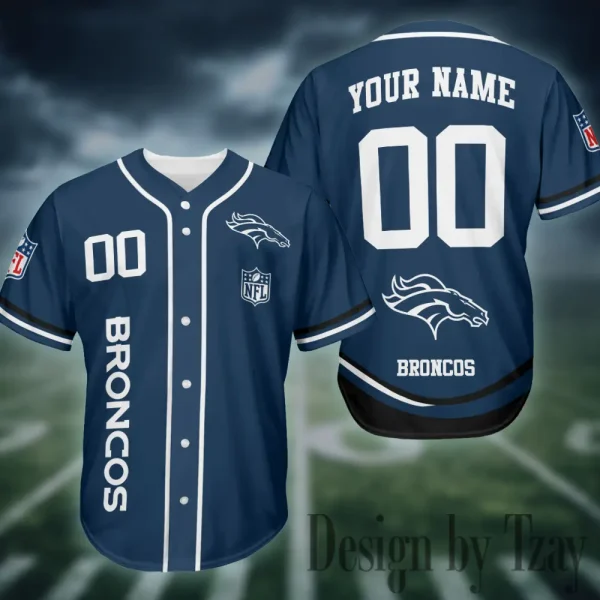 Denver Broncos Casual Button Baseball Shirt Trending 2025 AZCBJS712