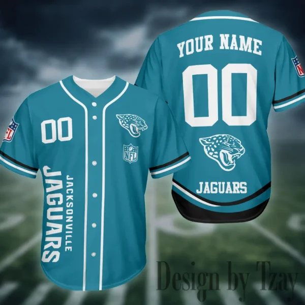 Jacksonville Jaguars Casual Button Baseball Shirt Trending 2025 AZCBJS717