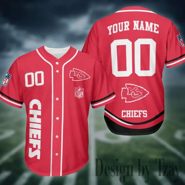 Kansas City Chiefs Casual Button Baseball Shirt Trending 2025 AZCBJS718