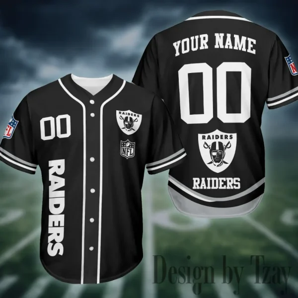 Las Vegas Raiders Casual Button Baseball Shirt Trending 2025 AZCBJS719