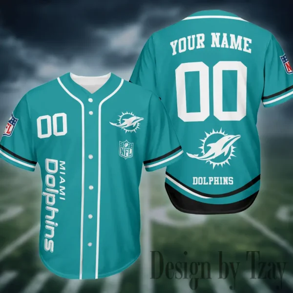 Miami Dolphins Casual Button Baseball Shirt Trending 2025 AZCBJS722