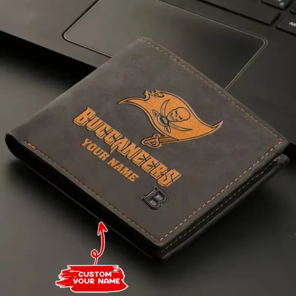 Tampa Bay Buccaneers Fashion Light Face Soft Leather Mens Horizontal Multifunctional Wallet SPTMLFSW062