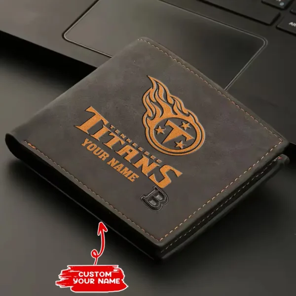 Tennessee Titans Fashion Light Face Soft Leather Mens Horizontal Multifunctional Wallet SPTMLFSW063 - Image 2
