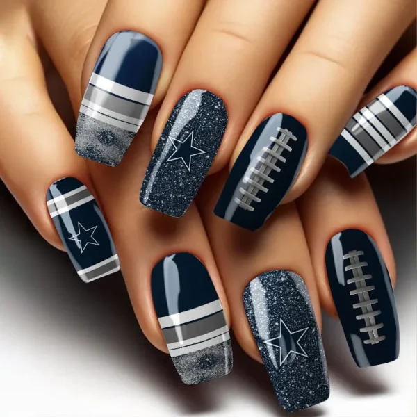 Dallas Cowboys NFL All Team Nail Box Full Set Gift For Fan SPTNAILBOX004