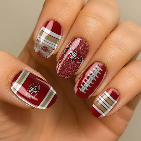 San Francisco 49ers NFL All Team Nail Box Full Set Gift For Fan SPTNAILBOX005 - Image 2