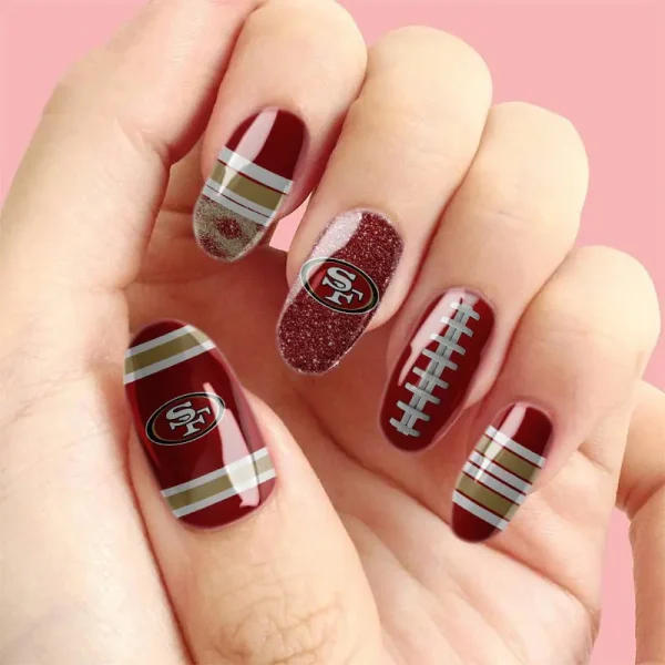 San Francisco 49ers NFL All Team Nail Box Full Set Gift For Fan SPTNAILBOX005 - Image 3