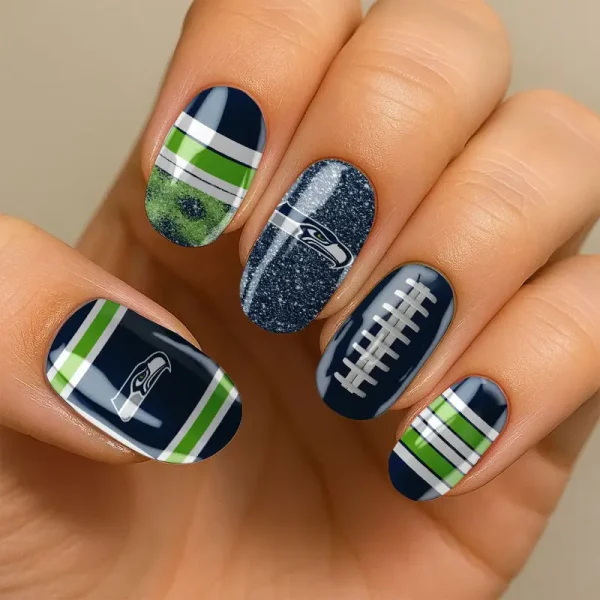 Seattle Seahawks NFL All Team Nail Box Full Set Gift For Fan SPTNAILBOX006 - Image 2