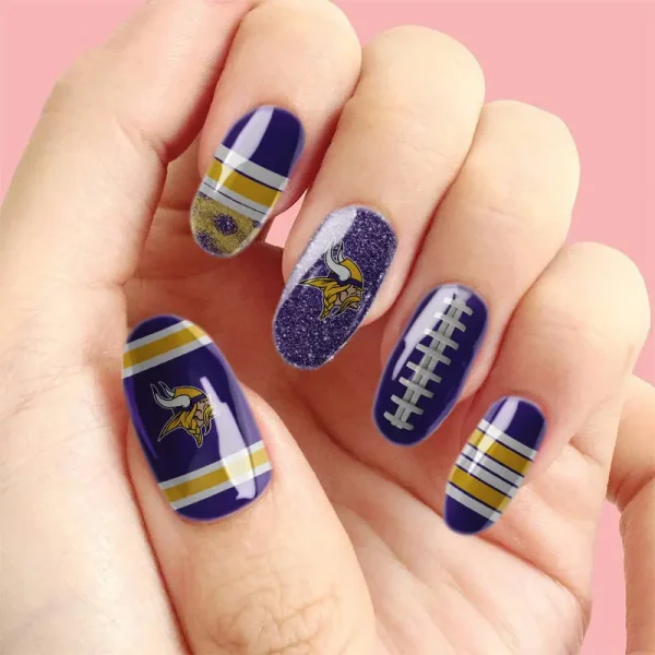 Minnesota Vikings NFL All Team Nail Box Full Set Gift For Fan SPTNAILBOX007 - Image 3