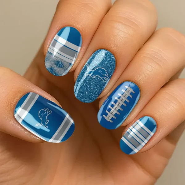 Detroit Lions NFL All Team Nail Box Full Set Gift For Fan SPTNAILBOX010 - Image 2