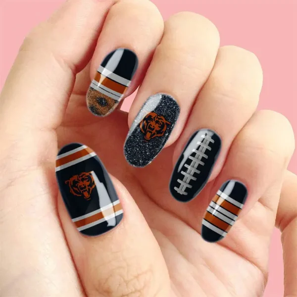 Chicago Bears NFL All Team Nail Box Full Set Gift For Fan SPTNAILBOX012 - Image 3