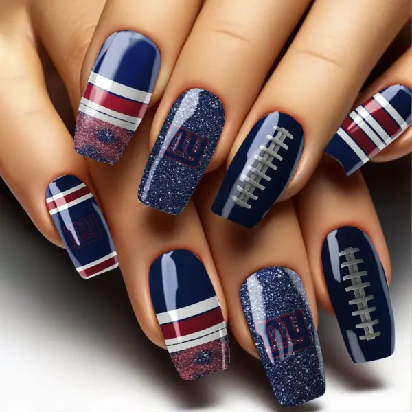 New York Giants NFL All Team Nail Box Full Set Gift For Fan SPTNAILBOX013