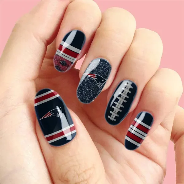 New England Patriots NFL All Team Nail Box Full Set Gift For Fan SPTNAILBOX016 - Image 3