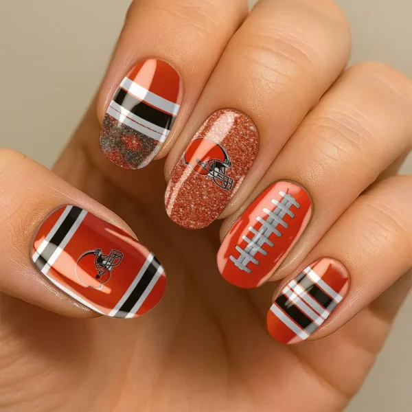 Cleveland Browns NFL All Team Nail Box Full Set Gift For Fan SPTNAILBOX019 - Image 2